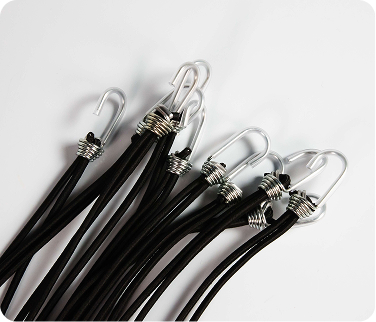 Extensores elásticos de Lona 5mm Preto